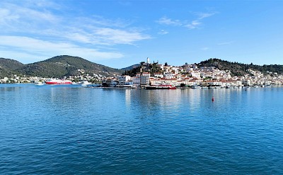 View of a town on Poros, Greece. Unsplash@Manos