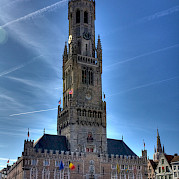 Por volta da romântica Bruges Foto