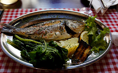 Fresh fish to fuel the bike tour on the Dalmatian Coast in Croatia. Photo via Flickr:brownpau