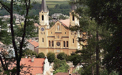 Majestic Church in Brunico (Bruneck), Italy. Flickr:Alex1011