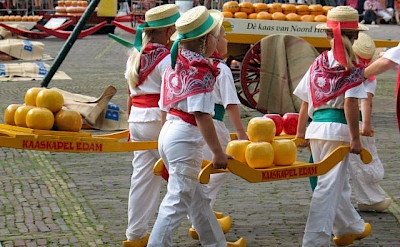 Kaasmarkt or cheese market in Edam, of course. Photo courtesy of the Netherlands Board of Tourism