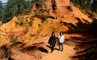 The famous red ochre deposits in Roussillon, France. Flickr:David Locke