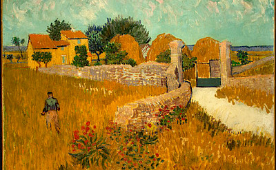 Farmhouse in Provence by Vincent van Gogh 1888.