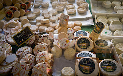 Great local French cheeses for sale in the Provence. Flickr:x1klima