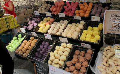 Macarons for sale in the Provence, a local favorite. Flickr:Leo Laempel
