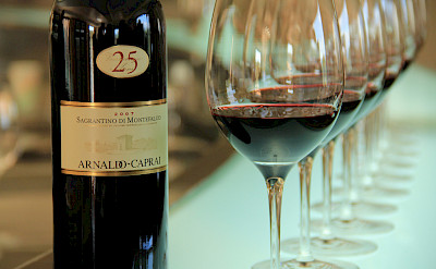 Great local wines, this one in Perugia from Montefalco region grapes. Flickr:Michela Simoncini