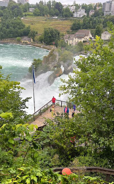 Rheinfall, the waterfall in the Rhine River in Switzerland. ©Gea