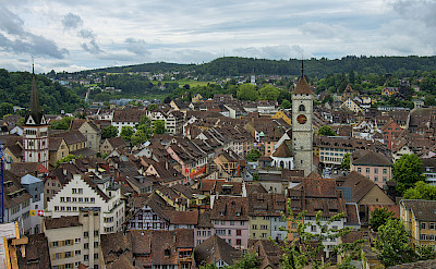 Biking through Schaffhausen, Switzerland. Photo via Wikimedia Commons:chensiyuan 47.696937, 8.634378