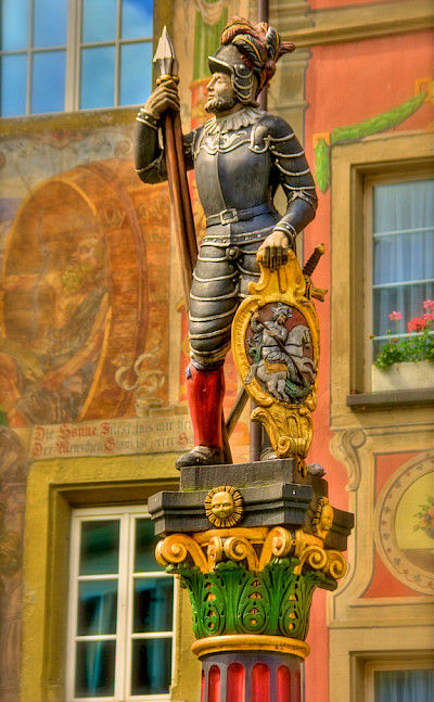 Statue in Stein am Rhein, Switzerland. Photo via Flickr:Stephanie Kroos