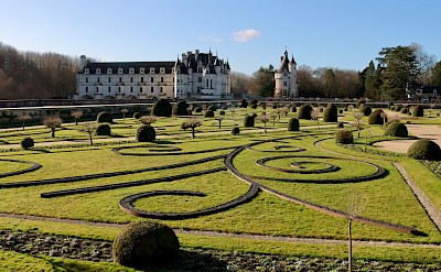 Elaborate gardens of the chateau, Chenonceaux, France. Unsplash@hongbin