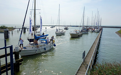 Boats returning in Stavoren on the IJsselmeer, the Netherlands. Flickr:dassel