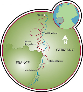 German Wine Route Map