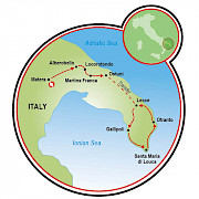 Heel of Italy Map