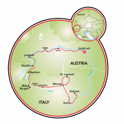 Innsbruck a Bolzano Mapa