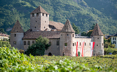 Maretsch Castle in Bolzano, Italy. Wikimedia Commons:Vollmond11 46.503742321629815, 11.351199729769933