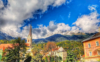 Innsbruck lies in the Inn valley in Austria. Flickr:r chelseth
