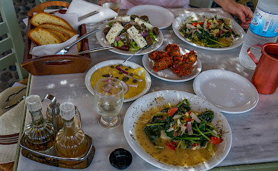 Typical Greek lunch. Flickr:Trevor Bobowick