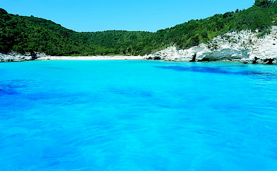 The blue waters of Paxos Island, part of the Ionian Islands in Greece. CC:Katsaras Kyriakos