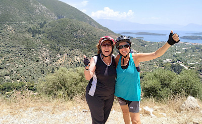 Our wonderful friends Susana and Delfina in the Ionian Islands. Photo via Susana Dalmasso