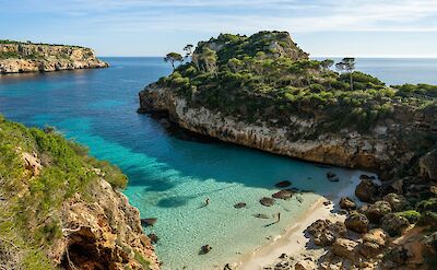 Mediterranean coastline around Mallorca, Spain. Unsplash@Artem Zhukov