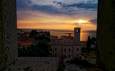 Sunset from Euphrasian Basilica in Porec, Istria, Croatia. Flickr:Christoph Sammer