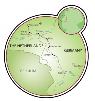 Koblenz to Amsterdam Map