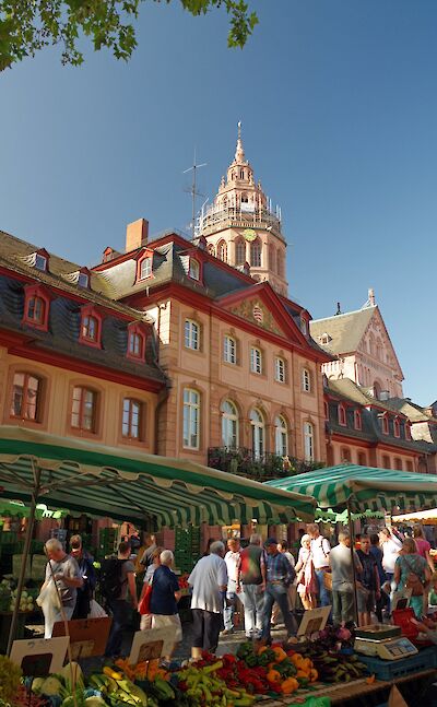 Market in Mainz, Germany. ©TO