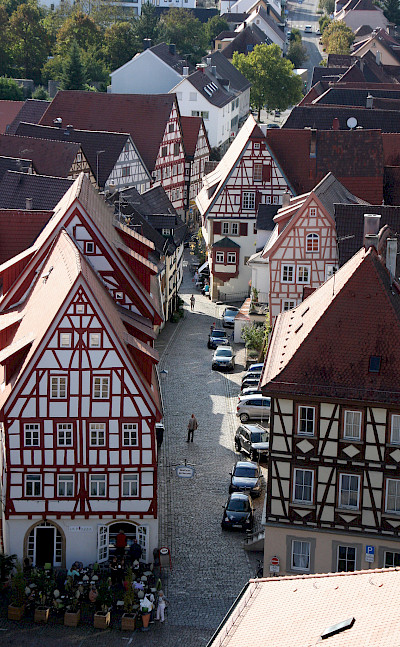 Half-timbered architecture in Bad Wimpfen, Germany. ©TO