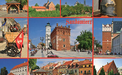 Postcard of Sandomierz, Poland. Flickr:Damian Kania