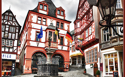 Bernkastel Keus is a postcard town in Germany. Flickr:Bert Kaufmann 