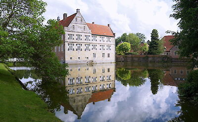 Burg Hülshoff in Münsterland, Germany. CC:Gunter Seggebaing