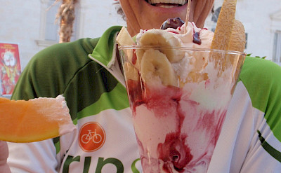 TripSite's Hennie enjoying some gelato in Croatia!