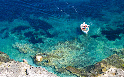 Blue waters of Kvarner Bay, Croatia.