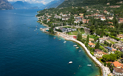Lake Garda's many lakside towns. Photo via Flickr:amira_a 