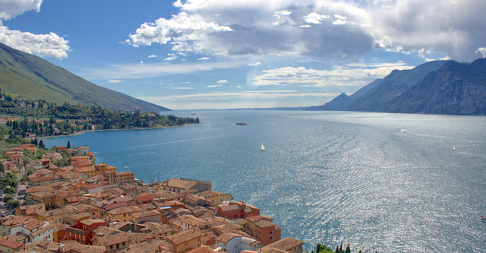 Malcesine along Lake Garda, Italy. Photo via Flickr:Michael Bertulat