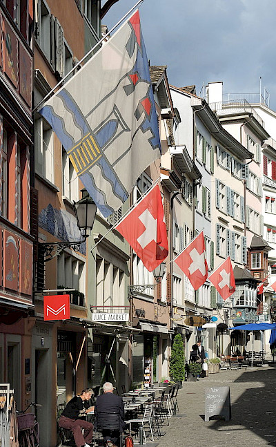Augustinergasse in Zurich, Switzerland. CC:Rolandzh 