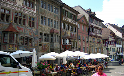 Fancy facades in Stein-am-Rhein, Switzerland. Flickr:Brian Burger