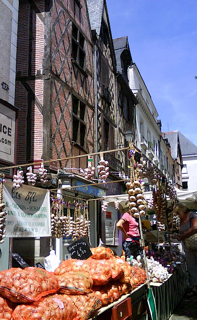 Market in Tours of the Indre-et-Loire department in France. Photo courtesy TO