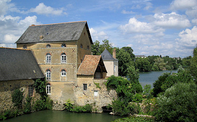 House literally on the river in Anjou. Flickr:mark.bold