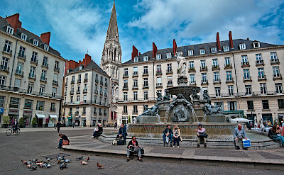 Main square in Nantes, France. Flickr:Peter Stenzel