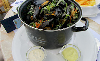 Moules Frites in Maastricht, the Netherlands.