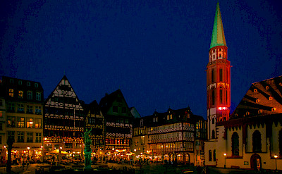 Marktplatz am Römer in Frankfurt-am-Mainz, Germany. Photo via Flickr:Polybert49