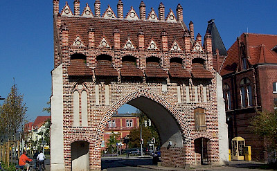 Gothic Town Gate in Malchin, Germany. Photo via Wikimedia Commons:Ch Pagenkopf