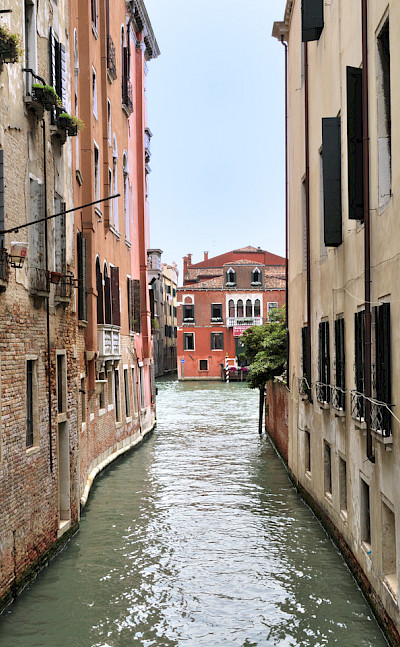 Water streets in Venice, Veneto, Italy.