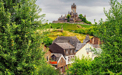 View of Reichsburg in Cochem, Rhineland-Palatinate, Germany. Flickr:Jodage