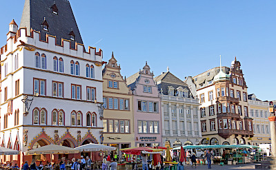 Hauptmarket in Trier, Germany is great for a bike rest. Flickr:Dennis Jarvis 49.75680585859819, 6.641265996732908