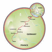 Koblenz to Metz Map