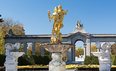 Ornamental fountain at Ch&acirc;teau-Mus&eacute;e de Nemours. flickr:RobertLyleBolton