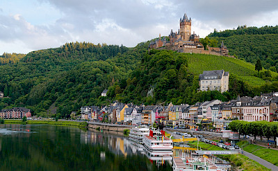 View of Reichsburg along the Mosel River in Cochem. CC:Kai Pilger