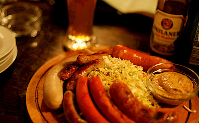 German sausages and beer! Flickr:Daniel Panev